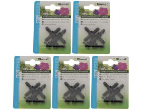 Dérivations de tuyau 8mm avec fin de ligne d'égouttement (Lot de 5 )