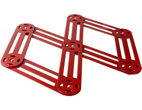 Dessous de plat extensible 6 branches (Rouge)