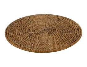 Dessous de plat en rotin antique