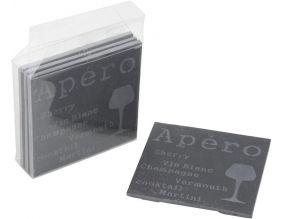 4 dessous de verre ardoise
