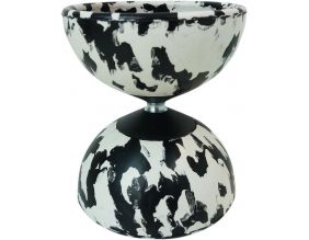 Diabolo Harlekin en caoutchouc (Noir et blanc)