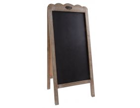 Double tableau noir en bois vieilli