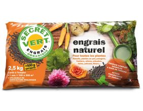 Engrais naturel bio pour toutes les plantes (2,5 kg + 500 g offerts)