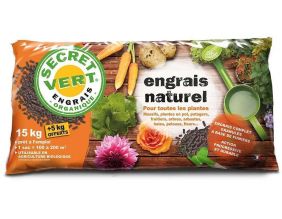 Engrais naturel bio pour toutes les plantes (15 kg + 5 kg offerts)