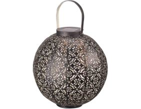 Lanterne solaire à poser en fer Damasque