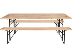 Ensemble table et banc de jardin Brasseur (Unitaire)