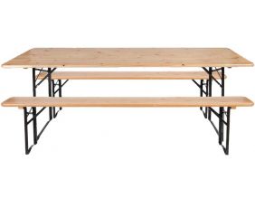 Ensemble table et banc de jardin Brasseur (Unitaire)