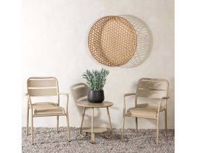 Ensemble table et 2 chaises en aluminium Faro Cafe