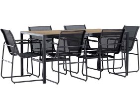 Ensemble table de repas et 6 chaises extérieures Lampedusa