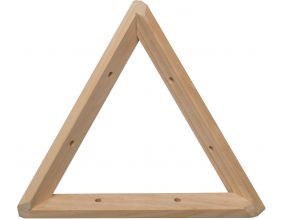 Equerre triangle en pin brut (20 cm)