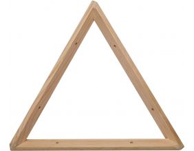 Equerre triangle en pin brut (30 cm)