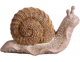 Escargot décoratif en résine et résine tressée