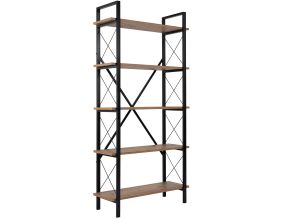Etagère en aggloméré et métal Elysian (Pin, Noir)
