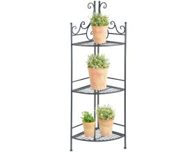 Etagère pliante à plantes Arabesques (Angle 3 niveaux)