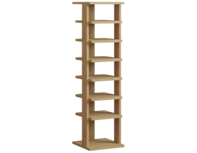 Etagère à chaussures en aggloméré Ayka (Chêne)