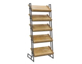 Etagère à chaussures en pin et métal