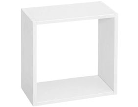 Etagère cube modulable en pin 32 x 32 x 17 cm (Blanc)