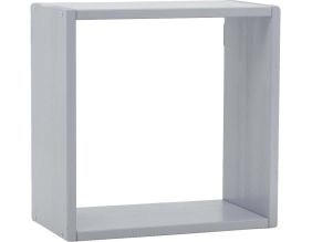 Etagère cube modulable en pin 32 x 32 x 17 cm (Gris)