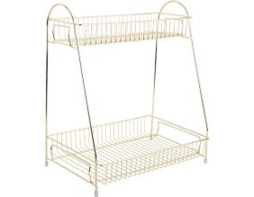 Etagère de cuisine en métal Tidy 30 x 20 x 34.5 cm (Doré)