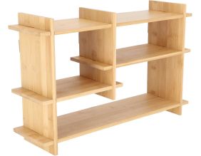 Etagère intérieure en bambou Nature (Horizontale)