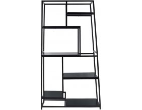 Etagère en métal et verre Fushion (Noir)