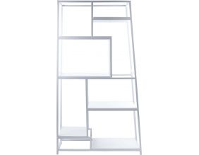 Etagère en métal et verre Fushion (Blanc)