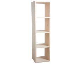 Etagère modulable 4 cases en épicéa (4 cases)