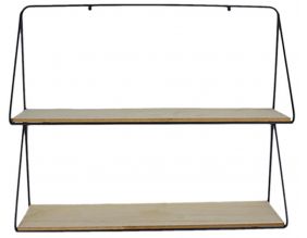 Etagère murale filaire 2 plateaux