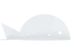 Etagère murale en métal blanc Poisson