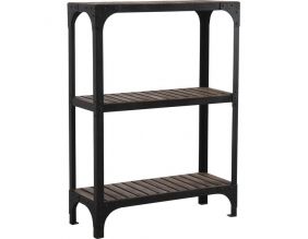 Étagère 3 niveaux en bois et métal Loft