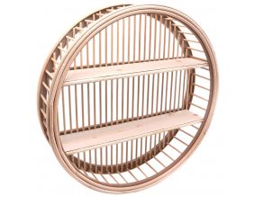 Etagère ronde en rotin Bali 46 cm