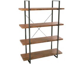 Etagère style industriel bois et métal Baldas (4 étagères)