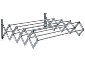 Etendoir mural extensible en métal 62.5 x 21.5 x 13.5 cm