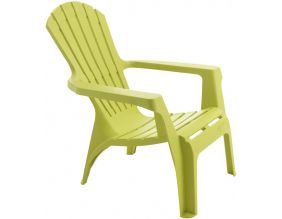 Fauteuil Adirondack en résine polypropylène (Anis)