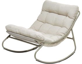 Fauteuil à bascule avec coussin rembourré Relax