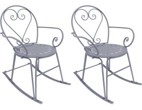 Fauteuil à bascule en fer Belle Époque