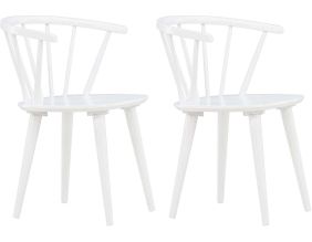 Fauteuil en bois Bobby (Blanc)