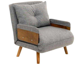 Fauteuil convertible Cosmo Single (Gris clair)