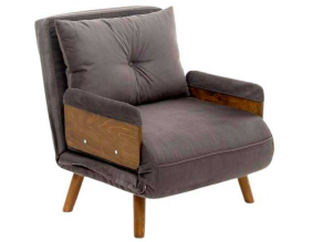 Fauteuil convertible Cosmo Single (Gris clair)
