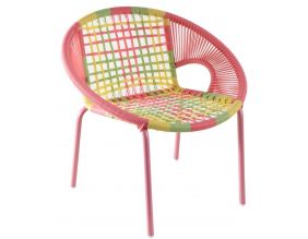 Fauteuil enfant multicolore en polyrésine