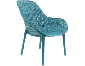 Fauteuil de jardin en polypropylène Malibu (Bleu)