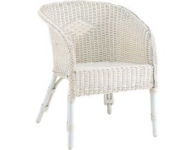 Fauteuil moelle de rotin Coïncidence (Blanc)