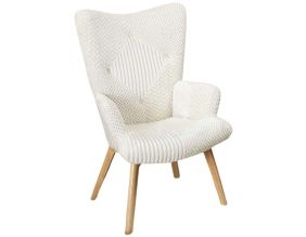 Fauteuil patchwork blanc Helsinki