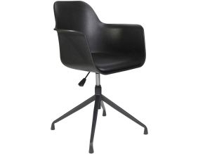 Fauteuil pivotant en polyuréthane Chicago (Noir)