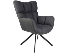 Fauteuil pivotant en tissu Washington (Gris)