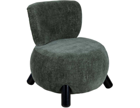 Fauteuil en polyester Busto (Vert foncé)