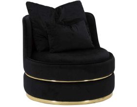 Fauteuil rond en tissu Paris 84 x 72 cm