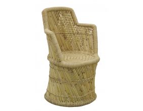 Fauteuil en roseau naturel