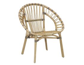 Fauteuil rond en rotin Jazz (Naturel)