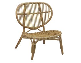 Fauteuil en rotin naturel Lazy